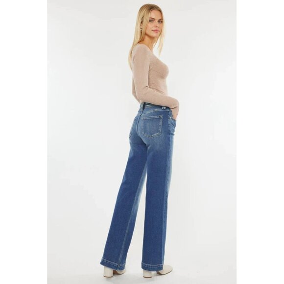 KanCan Blue Flare & Wide Leg Jeans - Picture 9 of 14